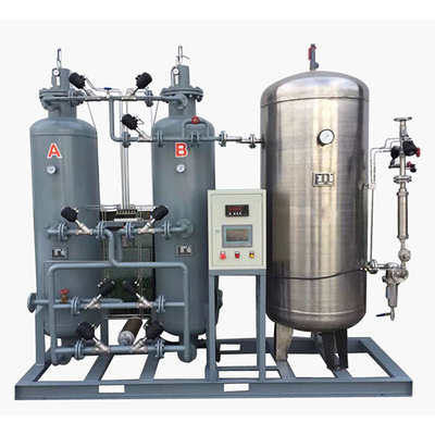 ژنراتور گاز اکسیژن پزشکی 5 Nm3/H فولاد ضد زنگ، سیستم PSA ژنراتور اکسیژن 300ppm